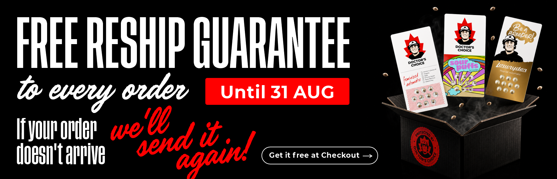 Free Reship Guarantee Until 31 Aug - Desktop
