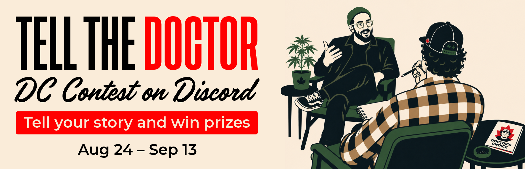 Tell The Doctor — Doctor's Choice Discord contest, August 24 through September 13